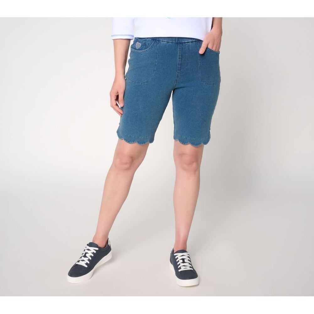 Quacker Factory Women's Pants Sz L Make Your Selection: AntiqueBlue